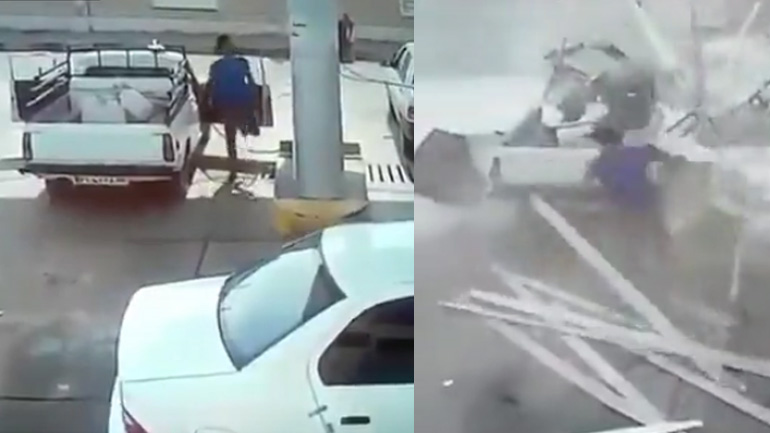 Τινάχθηκε στον αέρα το αγροτικό!